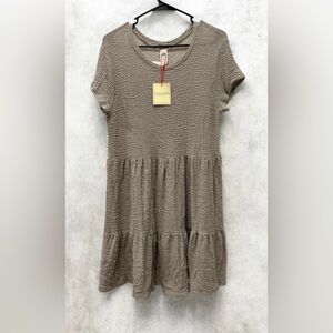 Rolla Coster Textured Tan Dress